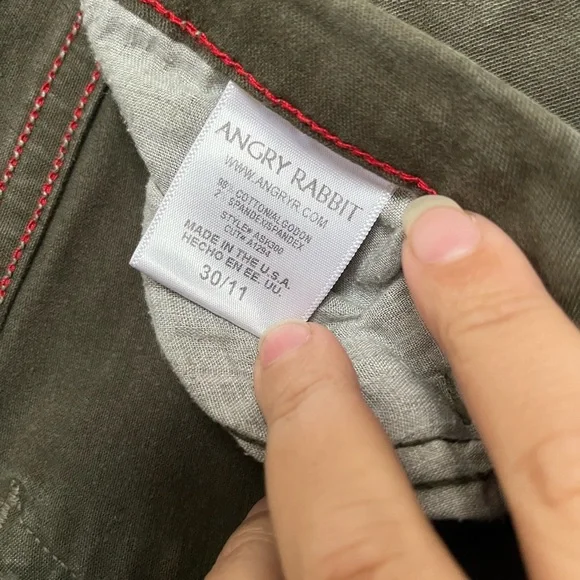 Angry Rabbit Olive Jeggings - Picture 2 of 3